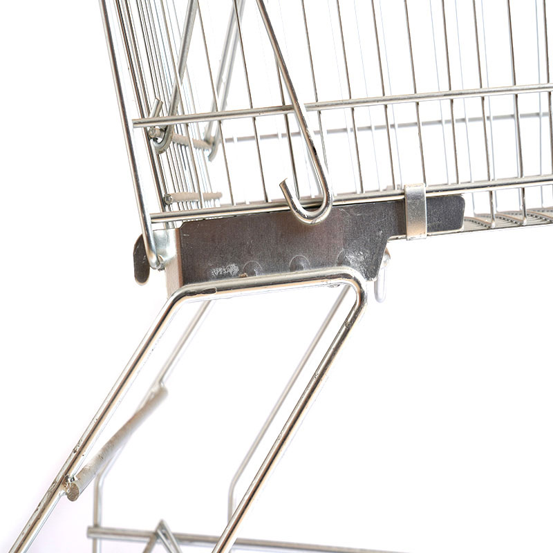 Prenosný chrómovaný vozík pre supermarkety