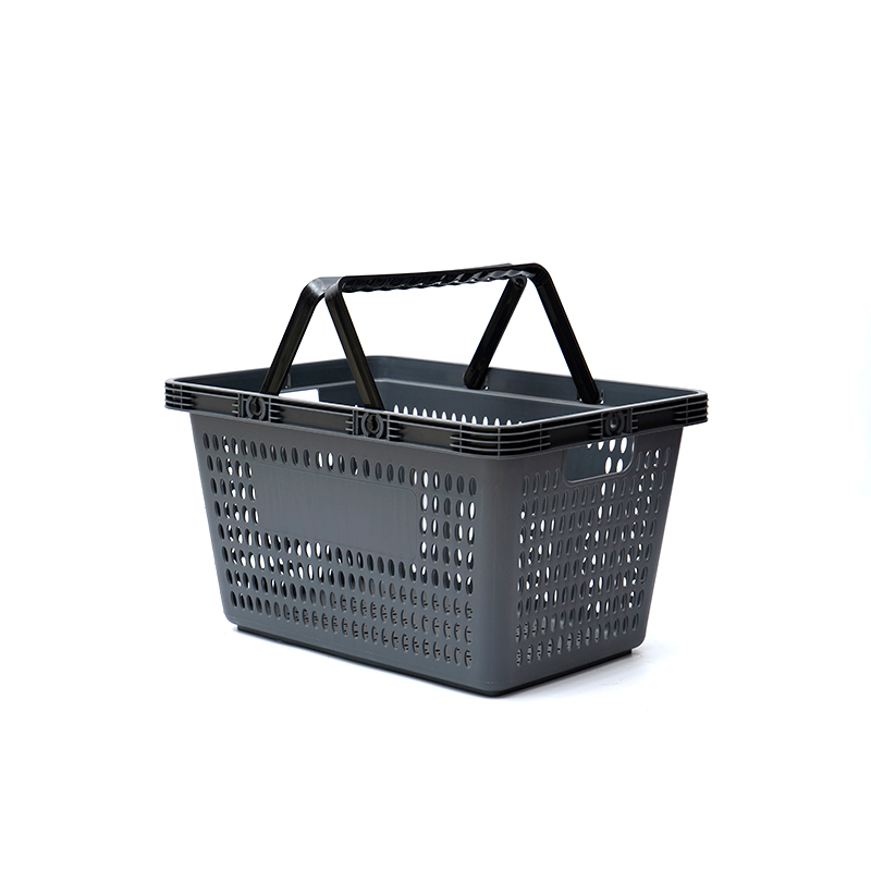 Odolný prenosný plastový nákupný košík pre supermarket