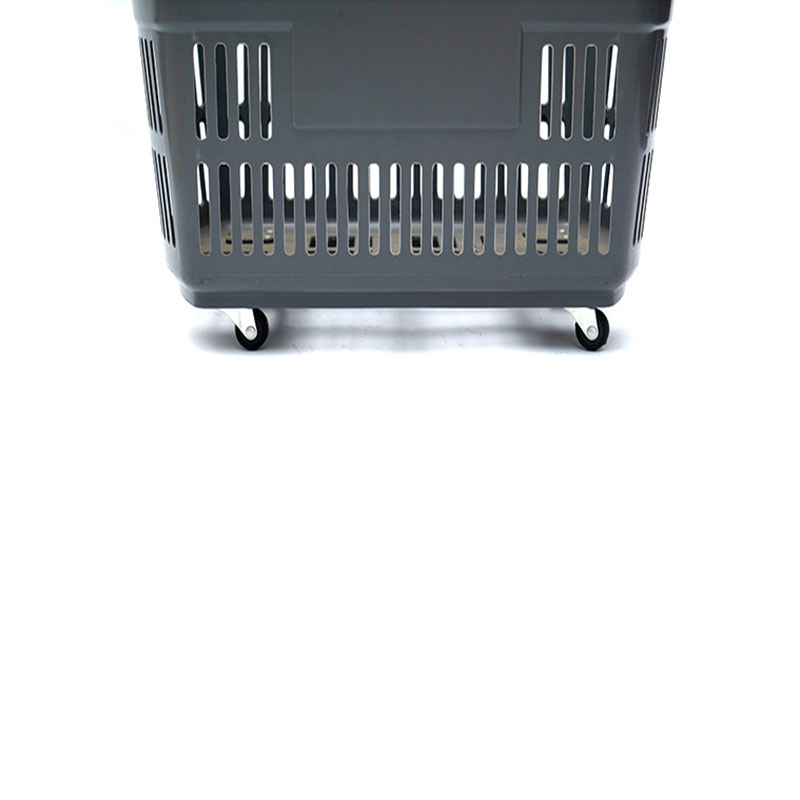 Supermarket Plastový malý štvorkolesový vozík Nákupný košík
