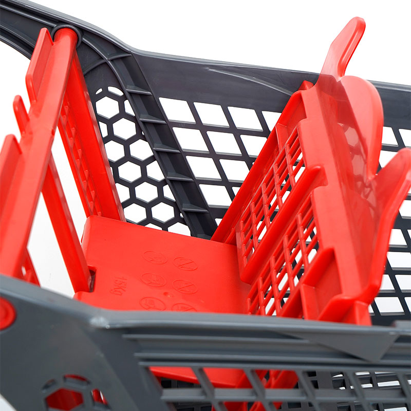 XC-PST-1. Plastový nákupný košík + nakupovanie v supermarkete ľahko použiteľné nákupné plastové vlastné farebné pevné špecifikácie